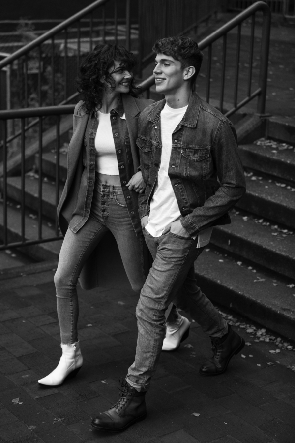 Anna Wong Stylist Avery in menswear suiting