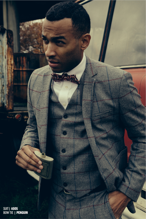 Anna Wong stylist.Seattle wardrobe stylist.Seattle commercial stylist.editorial stylist seattle. seattle mens wardrobe stylist.  London's burning editorial.Huf Magazine. Male model in bowtie