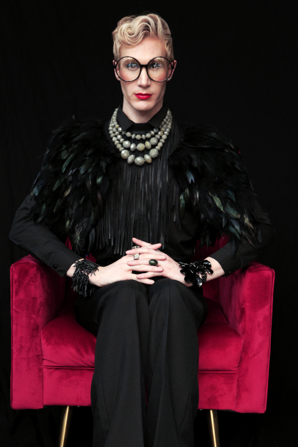 Anna Wong stylist.Moevir Magazine,for iris,for Iris,,Seattle wardrobe stylist,Seattle commercial stylist,editorial stylist seattle,seattle mens wardrobe stylist,feather cape.