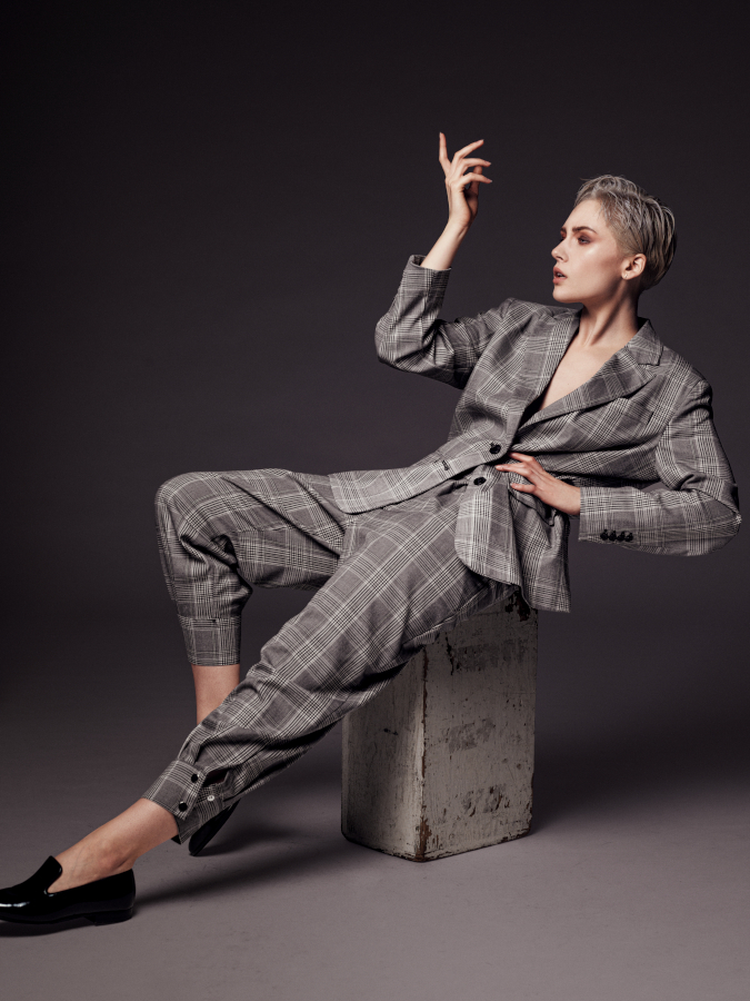 Anna Wong stylist. Seattle stylist. Seattle wardrobe stylist.non binary fashion. non binary style. 