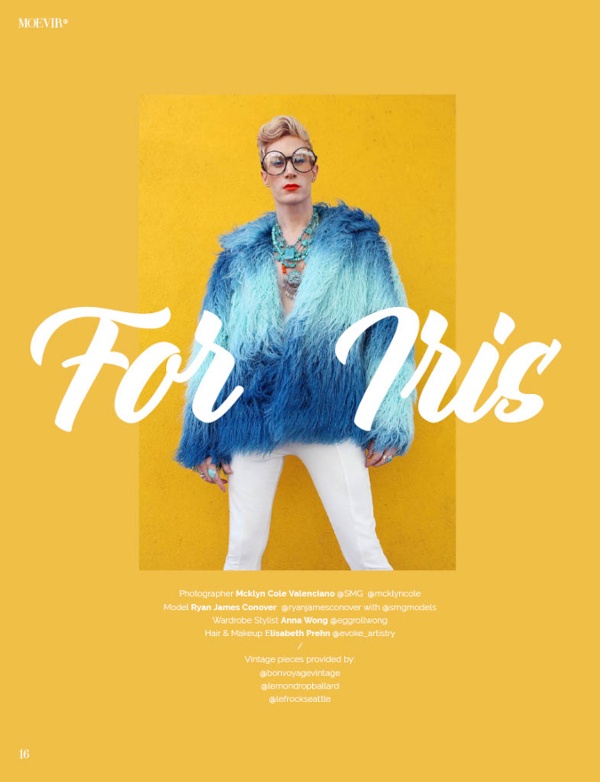 Anna Wong stylist. Seattle stylist. Seattle wardrobe stylist.non binary fashion. non binary style. Moevir Magazine. For Iris. 